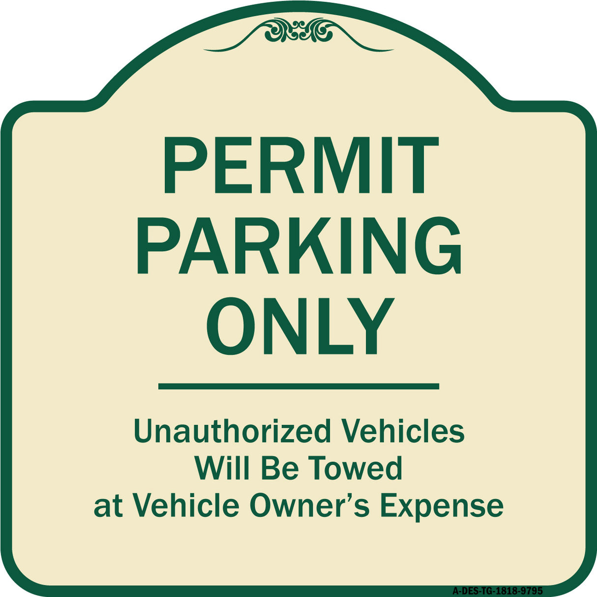 Permit Parking Only Unauthorized Vehicles