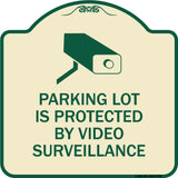 Parking Lot Is Protected By Video Surveillance With Graphic