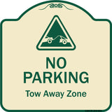 No Parking Tow Away Zone With Graphic