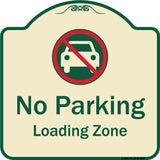 No Parking, Loading Zone With No Car Symbol