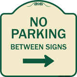 No Parking Between Signs Right