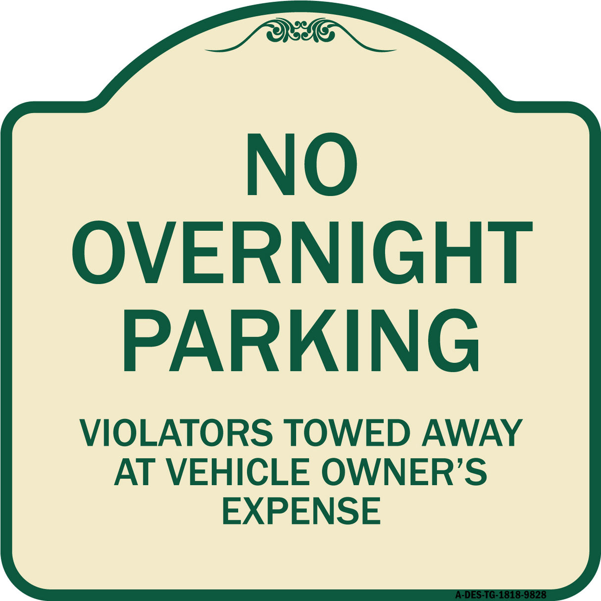No Overnight Parking