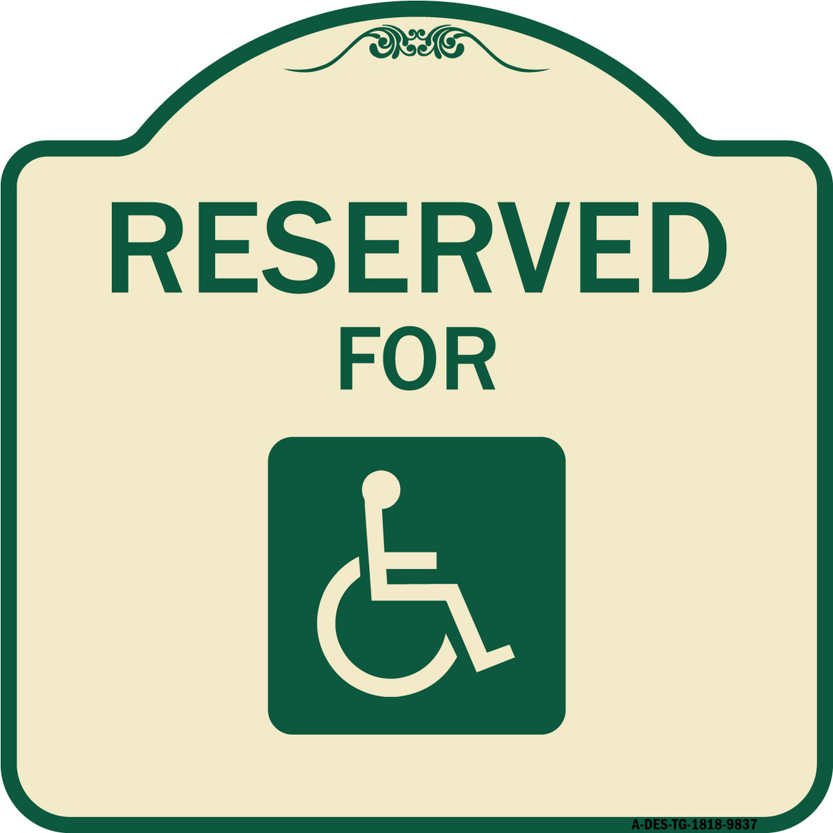 Graphic Handicapped Reserved