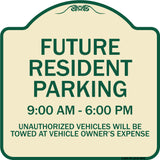 Future Resident Parking 9:00 To 6:00