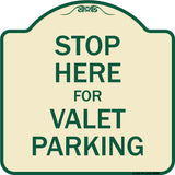 Stop Here For Valet Parking