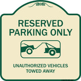 Resident Parking Only Unauthorized Vehicles Towed Away With Graphic