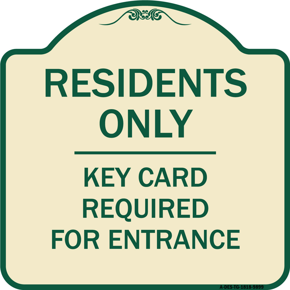 Residence-only-key Card
