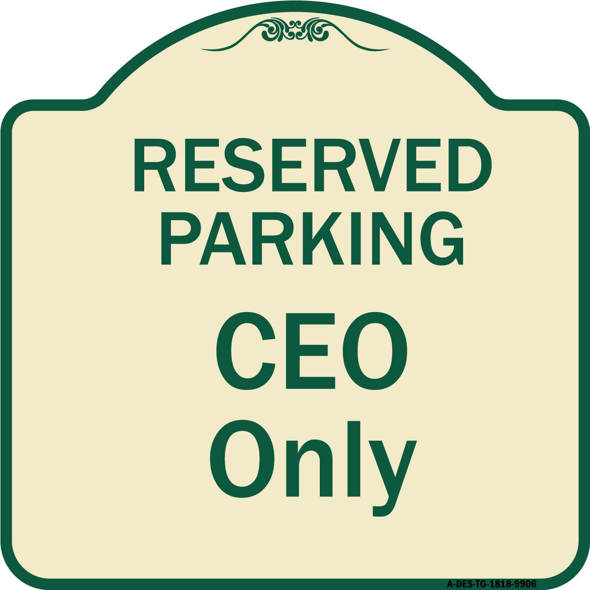 Reserved Parking Ceo Only