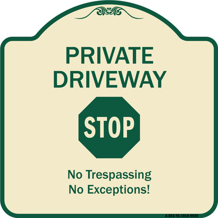 Private Driveway, Stop