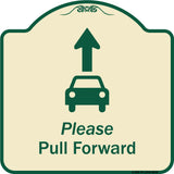 Please Pull Forward With Graphic And Ahead Arrow