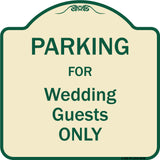 Parking For Wedding Guests Only