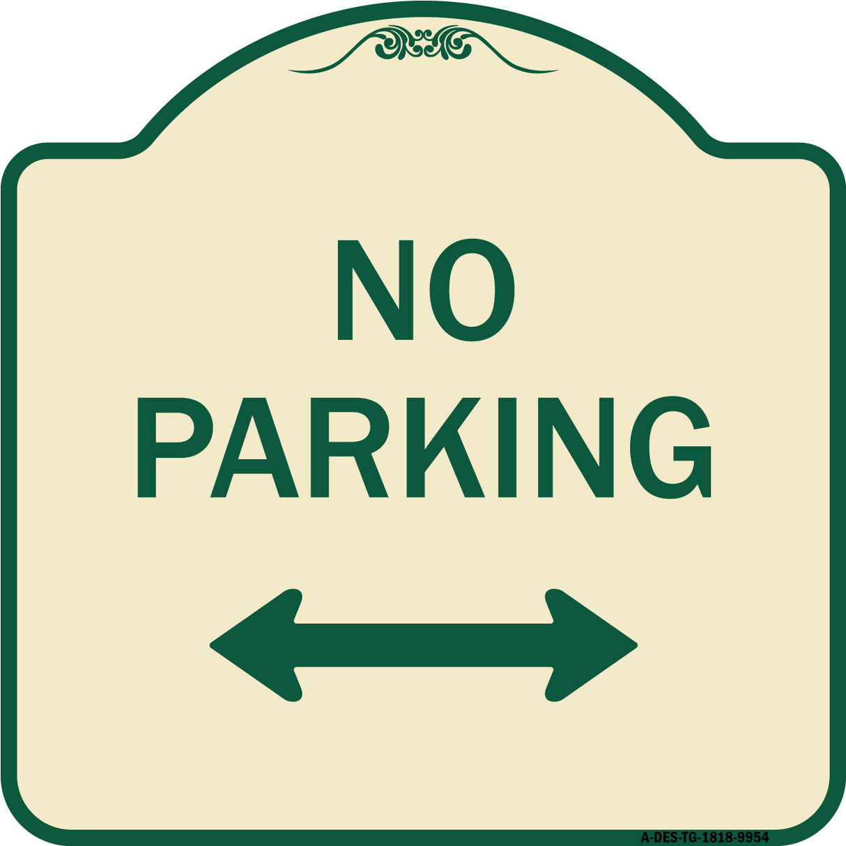No Parking With Bidirectional Arrow