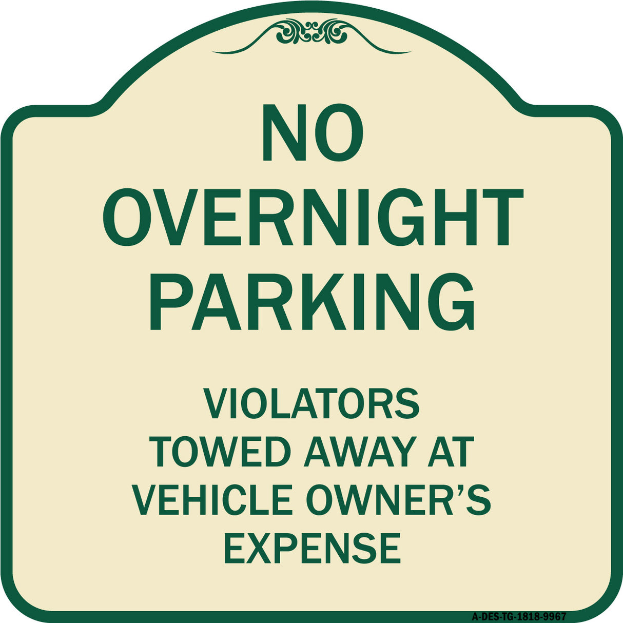 No Overnight Parking