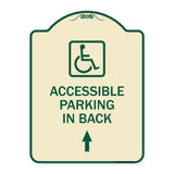 With NY - Approved Isa Symbol Accessible Parking on Up Arrow (With Graphic)
