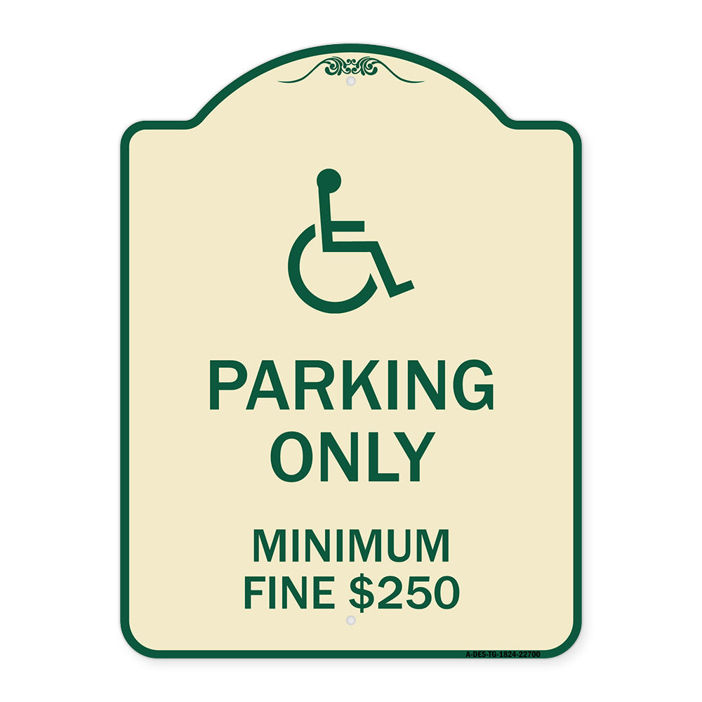 With Modified Isa Icon Parking Only Minimum Fine $250