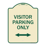 Visitor Parking Sign Visitor Parking Only (With Bidirectional Arrow)