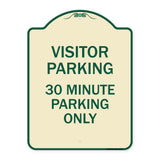 Visitor Parking Sign Visitor Parking 30 Minute Parking Only