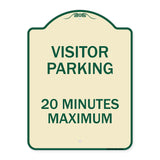 Visitor Parking Sign Visitor Parking 20 Minutes Maximum