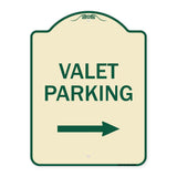 Valet Parking with Right Arrow