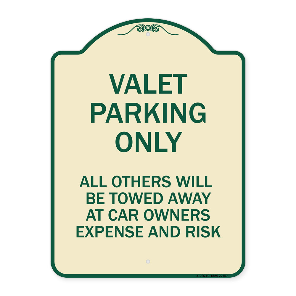 Valet Parking Only All Others Towed