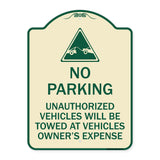 Unauthorized Vehicles Towed at Owner Expense with Graphic