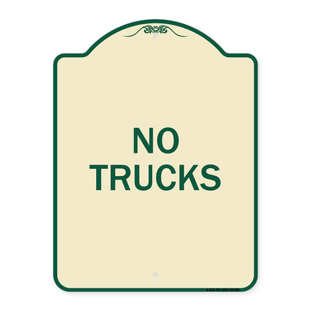Truck Sign No Trucks