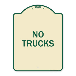 Truck Sign No Trucks