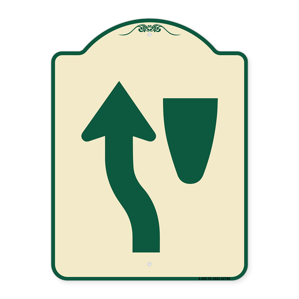 Traffic Sign Keep Left Symbol