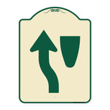 Traffic Sign Keep Left Symbol
