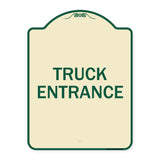 Traffic Entrance Sign Truck Entrance