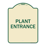 Traffic Entrance Sign Plant Entrance