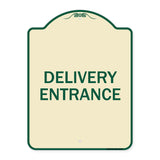 Traffic Entrance Sign Delivery Entrance
