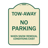 Tow-Away No Parking When Snow Removal Conditions Exist