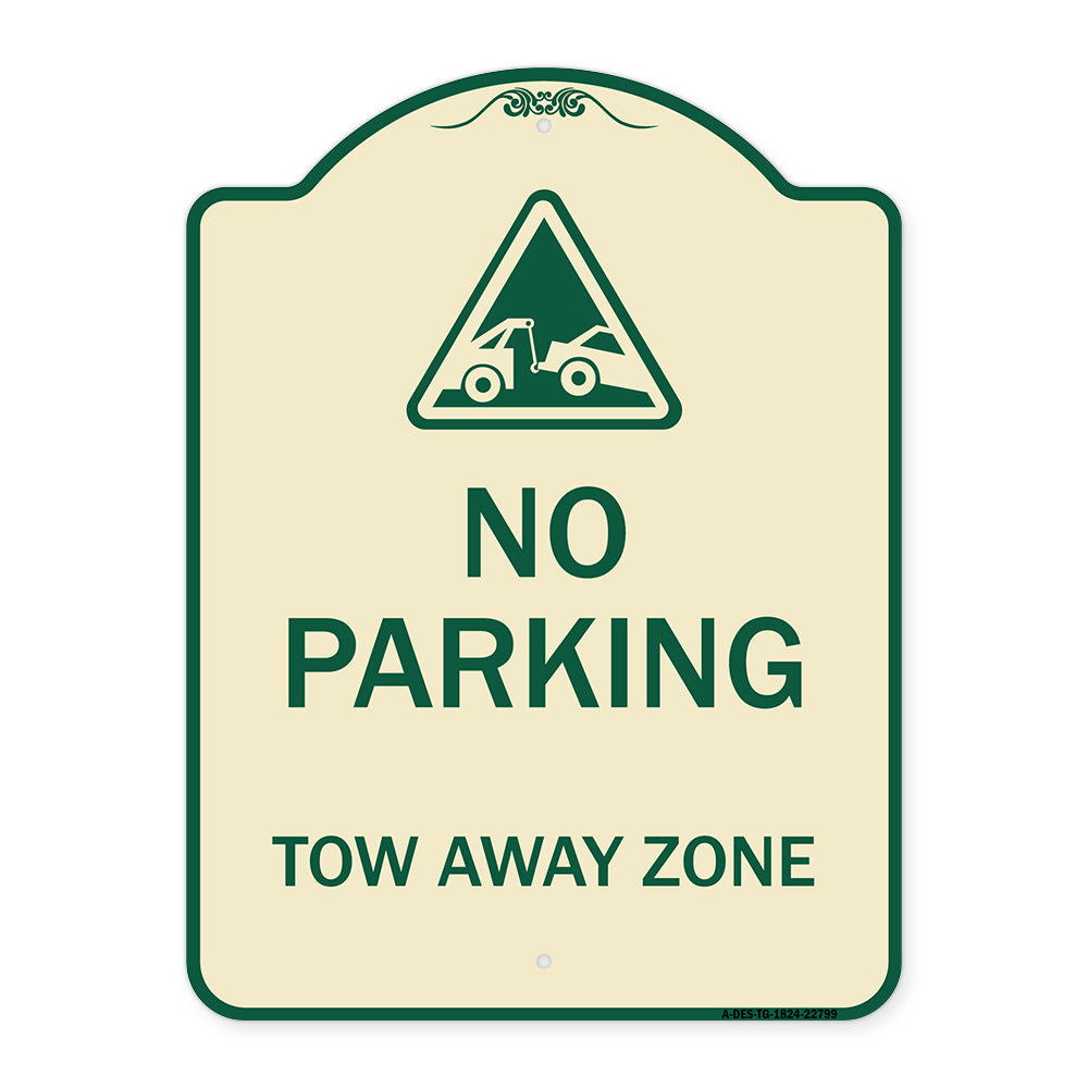 Tow Away Zone with Graphic