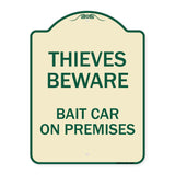 Thieves Beware Bait Car on Premises