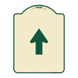Straight Thru Sign - Straight Thru (Symbol) Sign