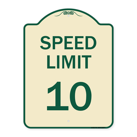 Speed Reduction Sign Speed Limit 10 Mph