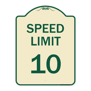 Speed Reduction Sign Speed Limit 10 Mph