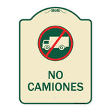 Spanish Traffic Sign No Camiones (No Trucks) (With Graphic)