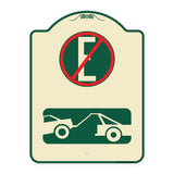 Spanish Parking Control Sign No Estacionar (No Parking) (With Symbol)