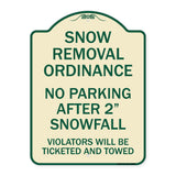 Snow Removal Ordinance - No Parking After 2 Snowfall
