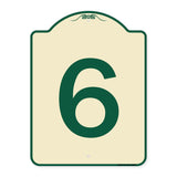 Sign with Number 6