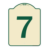 Sign with Number '7