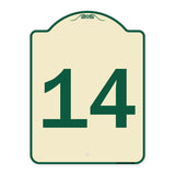 Sign with Number '14