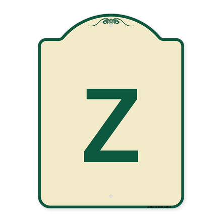 Sign with Letter Z