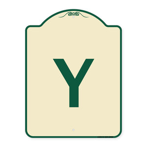 Sign with Letter Y