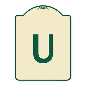 Sign with Letter U