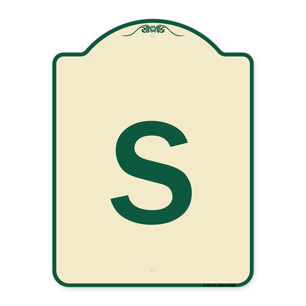 Sign with Letter S