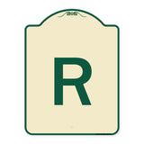 Sign with Letter R