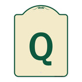 Sign with Letter Q